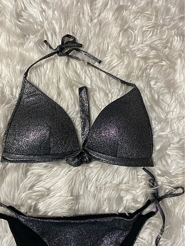 Calzedonia Gümüş simli Calzedon bikini takım
