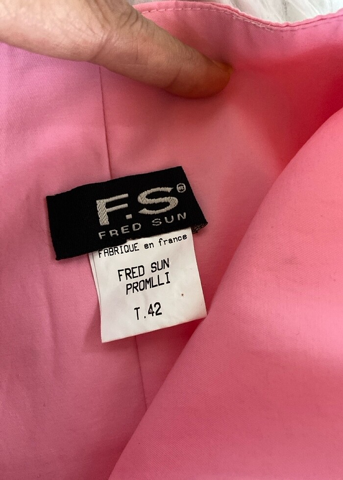 Toz pembe straplez midi elbise - Görsel 4