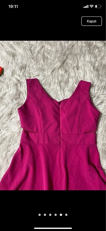 Fuşe şık elbise - Görsel 6