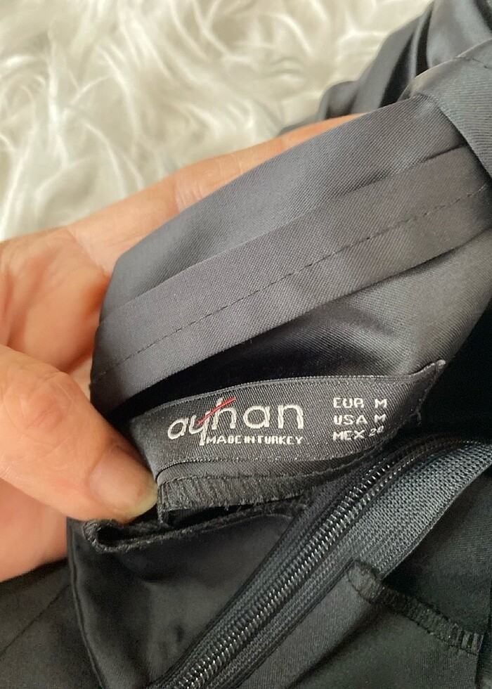 Siyah ipeksten drapeli elbise esnek - Görsel 4