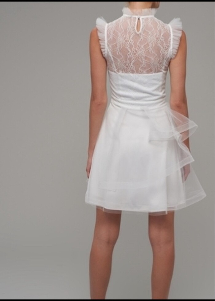 Tülü kısa abiye - Görsel 3