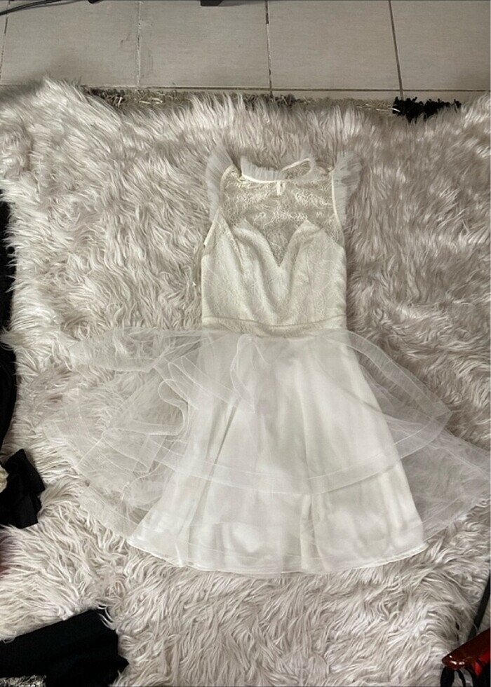 Tülü kısa abiye - Görsel 5