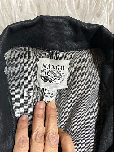 s Beden Mango gotik mum kısa ceket