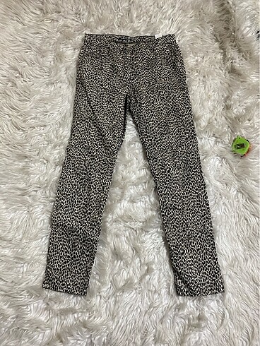 Leopar desenli pantolon