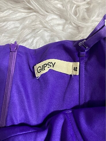 Lila ipeksten kısa elbise - Görsel 3