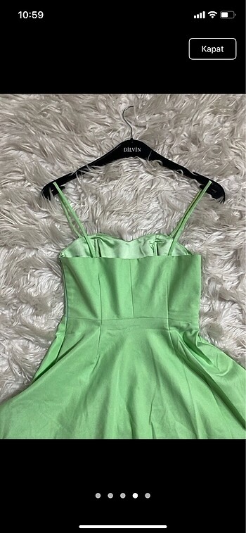 Suyeşili askılı straplez şık kaliteli este gece ister gündüz kul - Görsel 5