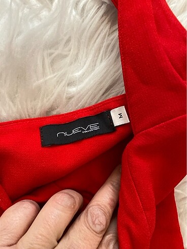 Kırmızı straplez tarzı şık kusa elbise - Görsel 3