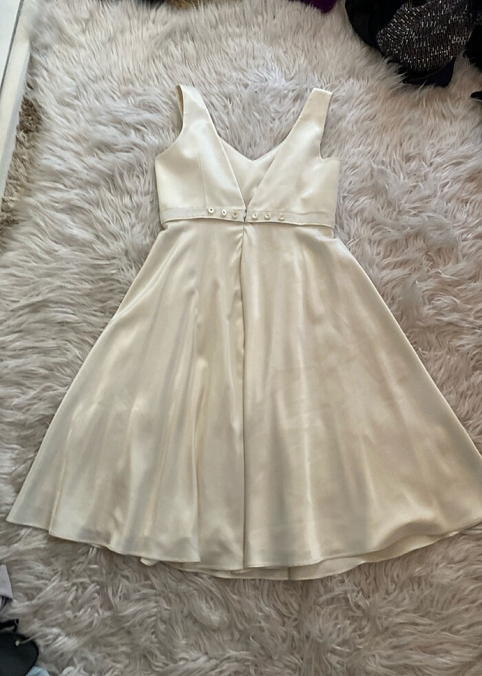 İpeksten yımşak şık narinin moon elbisesi kaliteli - Görsel 3