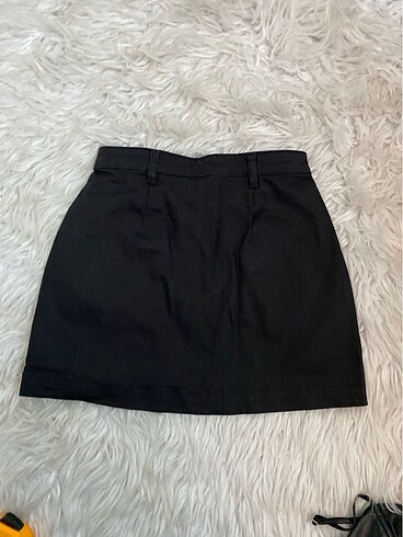 m Beden siyah Renk H&M mini siyah kot etek