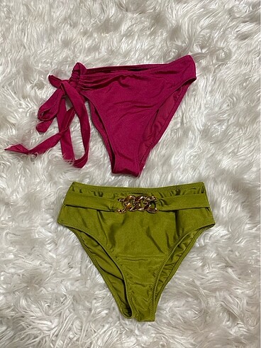 Yüksek bel bikini altı ikili
