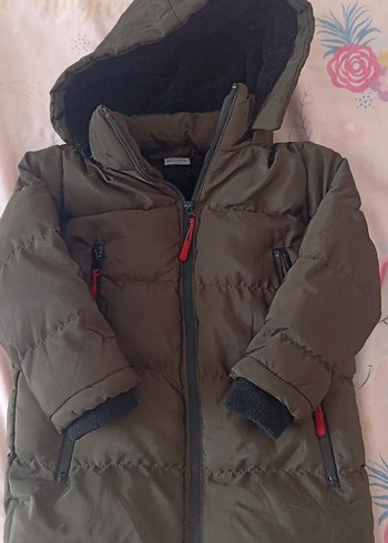 Zara haki renk Fermuarlı Erkek Çocuk Mont
