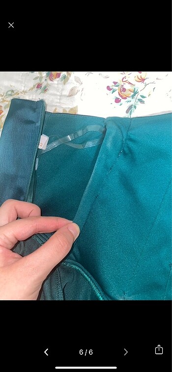 LAFABA ZÜMRÜT YEŞİLİ ABİYE ELBİSE - Görsel 6