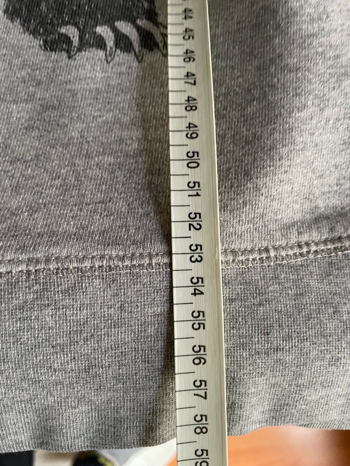 Gri Baskılı Kadın Sweatshirt - Görsel 5