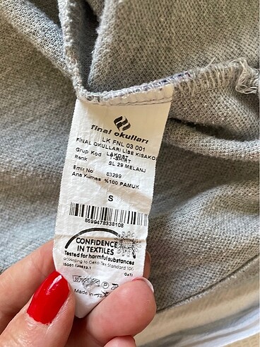 13-14 Yaş Beden Final okulu kısa kollu tshirt 140 boy