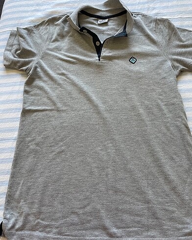 13-14 Yaş Beden gri Renk Final okulu kısa kollu tshirt 140 boy