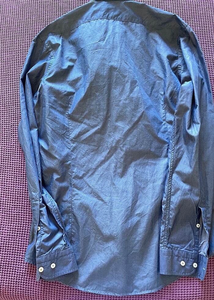 Kip Slim Fit mavi gömlek M 40 beden - Görsel 4