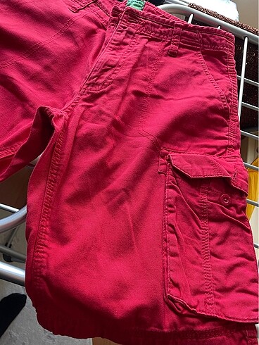 Defacto 30 beden Kırmızı Bermuda - Görsel 3