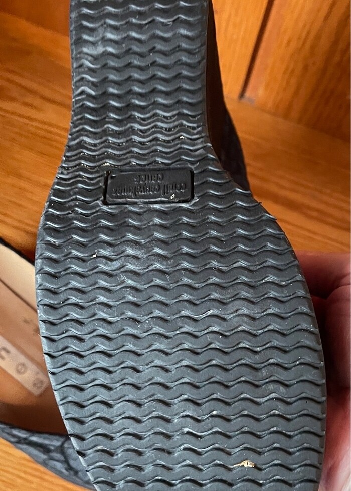 Siyah Dantelli Özel Şık Dolgu topuk  37 numara ayakkabı - Görsel 3