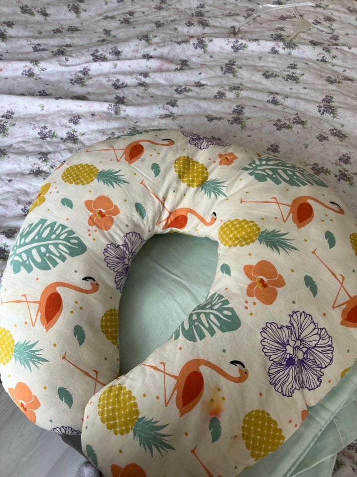 Baskılı Çok Renkli Emzirme ve Hamilelik Yastığı - Görsel 2