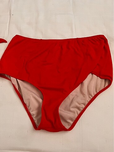42 Beden kırmızı Renk Yüksek bel bikini penti
