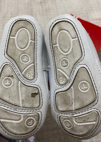 19 Beden Kırmızı Bağcıklı Erkek Bebek İlk Adım Ayakkabısı