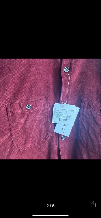 LC Waikiki Lcw bordo Erkek gömlek