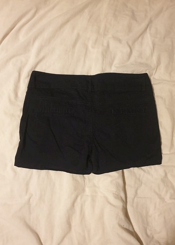 Düğmeli lacivert y2k şort - Görsel 3