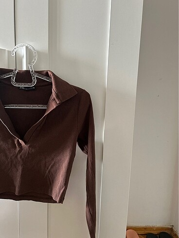 s Beden zara crop kahverengi