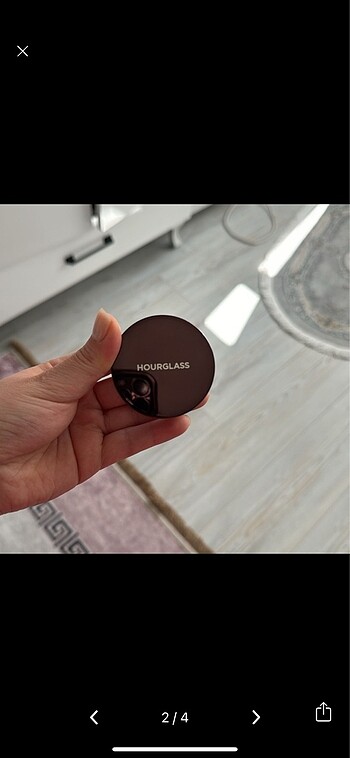 Hourglass transparan pudra mini