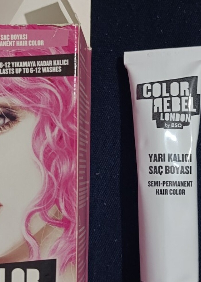 Pembe Yarı Kalıcı Saç Boyası  - Görsel 3