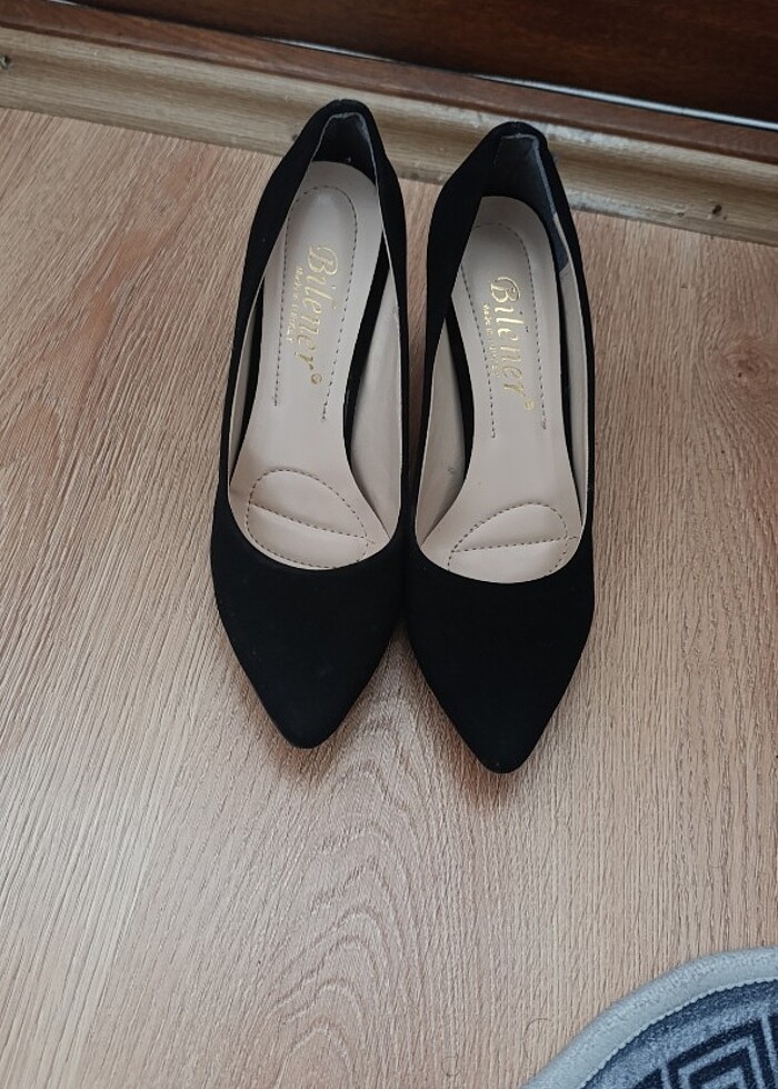 Ortopedik Siyah Mat Stiletto - Görsel 5