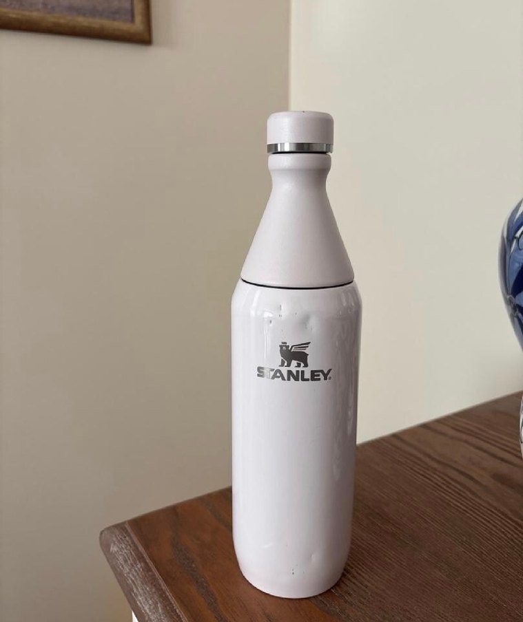 Stanley Beyaz Çelik Termos Şişe - Görsel 3
