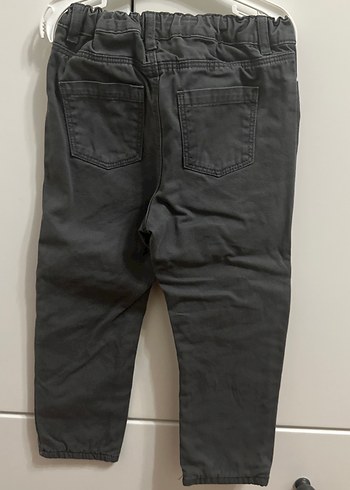 4 Yaş Beden Gri Erkek Çocuk Bol Kesim Denim Pantolon