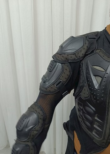 Kemerli Siyah Deri Motosiklet Dizlik - Görsel 3