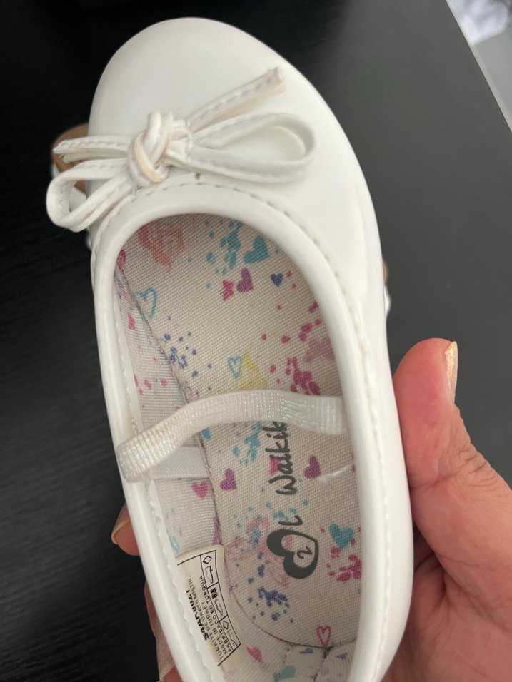 Kız Çocuk Beyaz Bağcıklı Babet Ayakkabı - Görsel 4