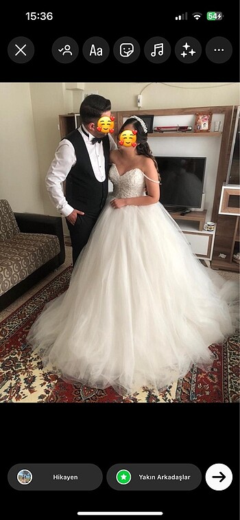 Kabarık gelinlik