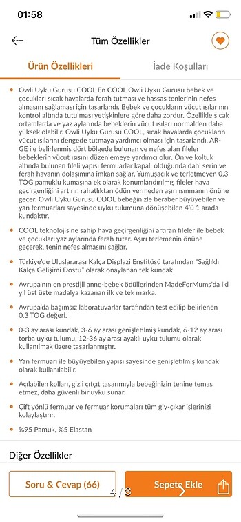  Beden Renk Owli uyku tulumu