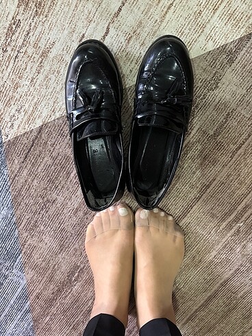 38 Beden siyah Renk Loafer Ayakkabı