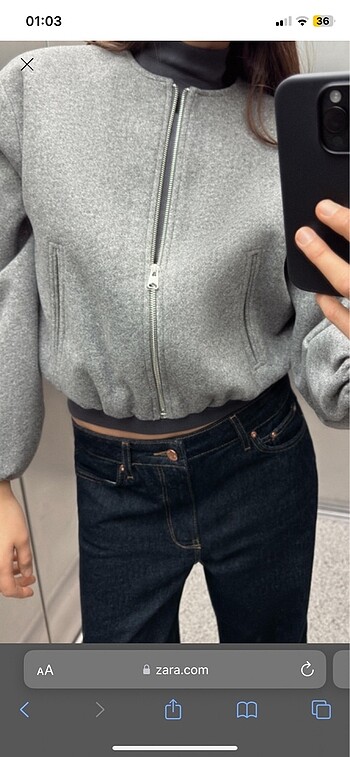 m Beden Zara Bomber Ceket