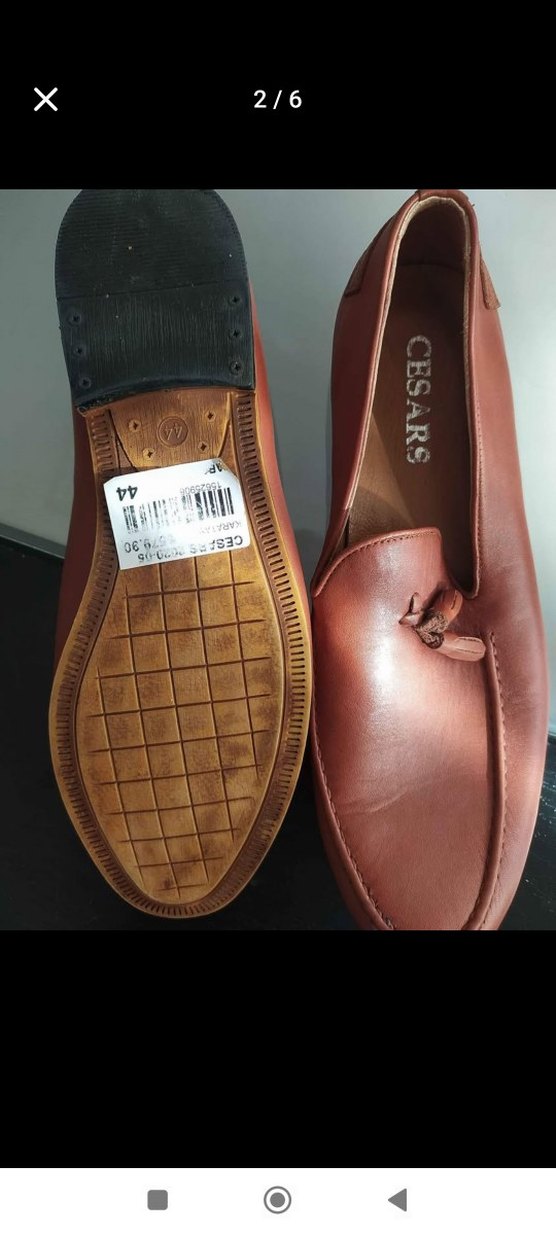 Cesars Kahverengi Deri Loafer — görsel 4/5
