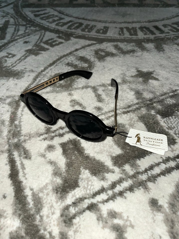 Siyah Retro Güneş Gözlüğü - Görsel 2