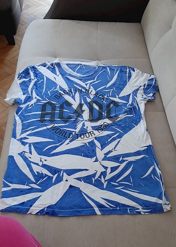 Mavi Baskılı Rock Punk Erkek cocuk Tişörtü