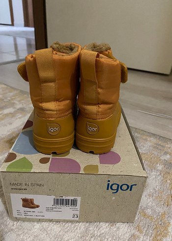 Renkli Çocukları Nubuk Botlar Velcro - Görsel 3