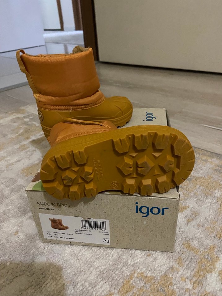 Renkli Çocukları Nubuk Botlar Velcro - Görsel 4