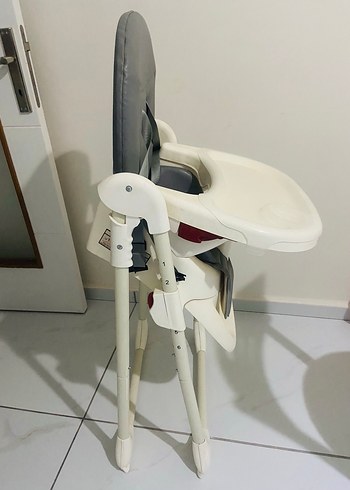 Gri Prego Bebek Mama Sandalyesi - Görsel 2