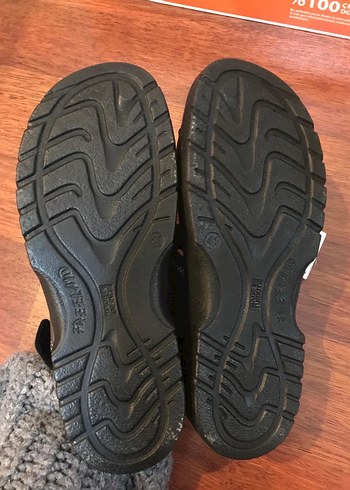 Erkek Siyah Cırt Cırtlı sandalet - Görsel 4