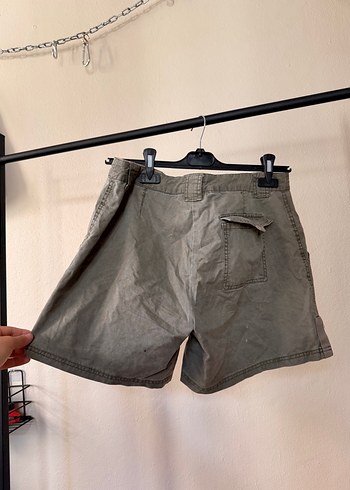 Gri Kamuflaj Desenli Kadın Mini Denim Şort - Görsel 6