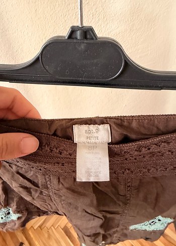 Dantel Detaylı Nakışlı Bohem Mini Etek - Görsel 5