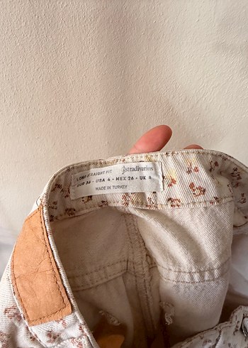 Düğmeli, Baskılı, Pamuklu Beyaz Midi Kot - Görsel 6