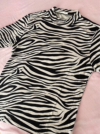 Defacto Zebra desenli bluz